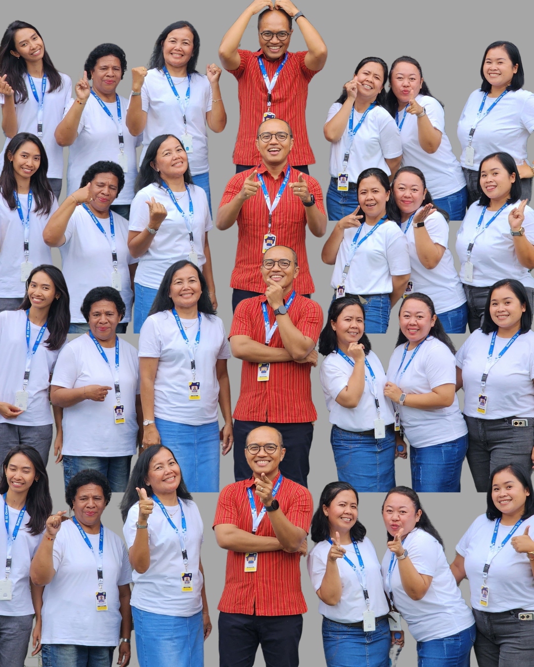 Foto bersama guru dan Romo Perwakilan